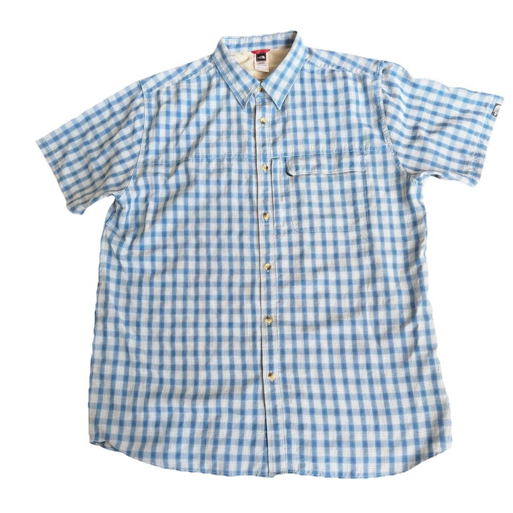 The North Face Men’s XXL‎ Plaid Button-Up Short-Sleeve Shirt